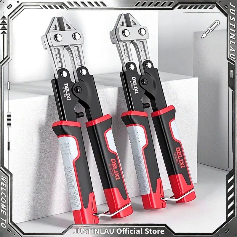 JUSTINLAU 8 Inch Labor Saving Mini Combination Pliers, Multifunctional Steel Bar & Wire Cutting Hand Tool for Repair Work