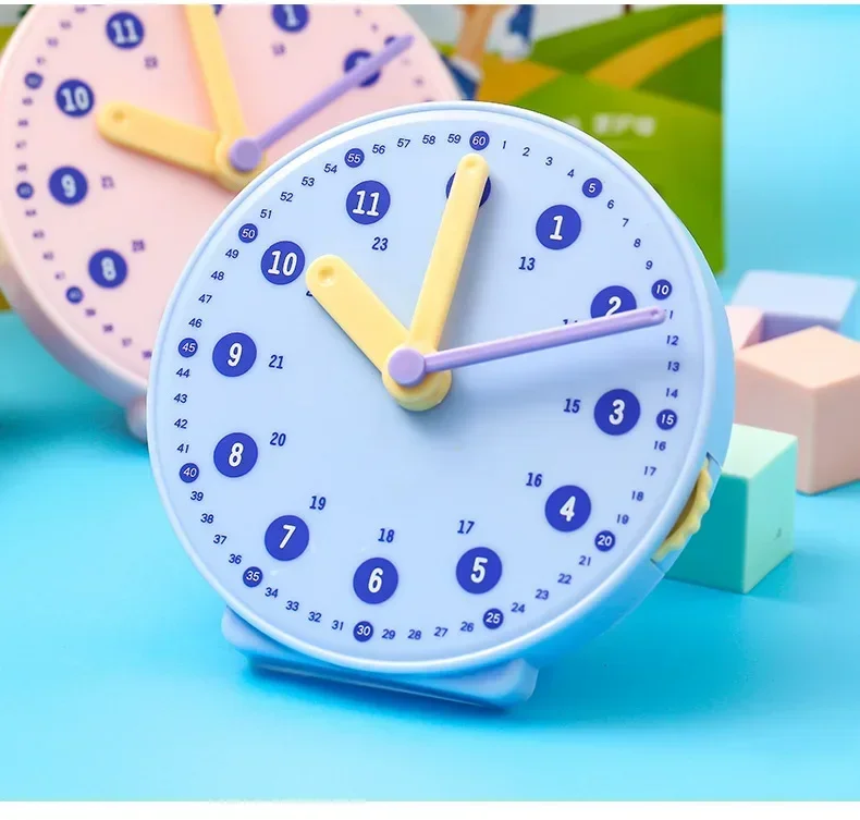 Clock Model Children's Montessori Mathematics Clock Cognitive Teaching Aids Primary School Students Learning Cognitive Time