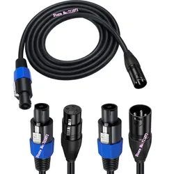 SPeakon Male to XLR Male Female Speaker Audio Cable Line 3Pin xlr CANNON Female male to SPeakon Male Audio Cord Wire Speakon XLR