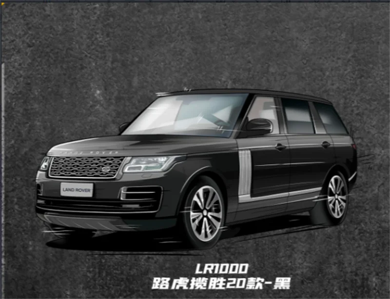 

MASDI 1:64 Land Rover Range Rover 20 Black Diecast Collector's Vehicle Model Car