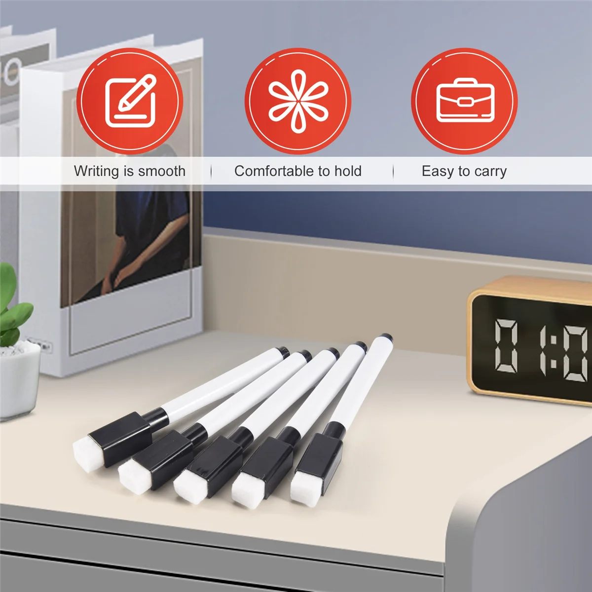 50 Water Colour Whiteboard Marker S Dry Erase White Board Pen With Eraser Magnetic Markers Writing Watercolor Pen