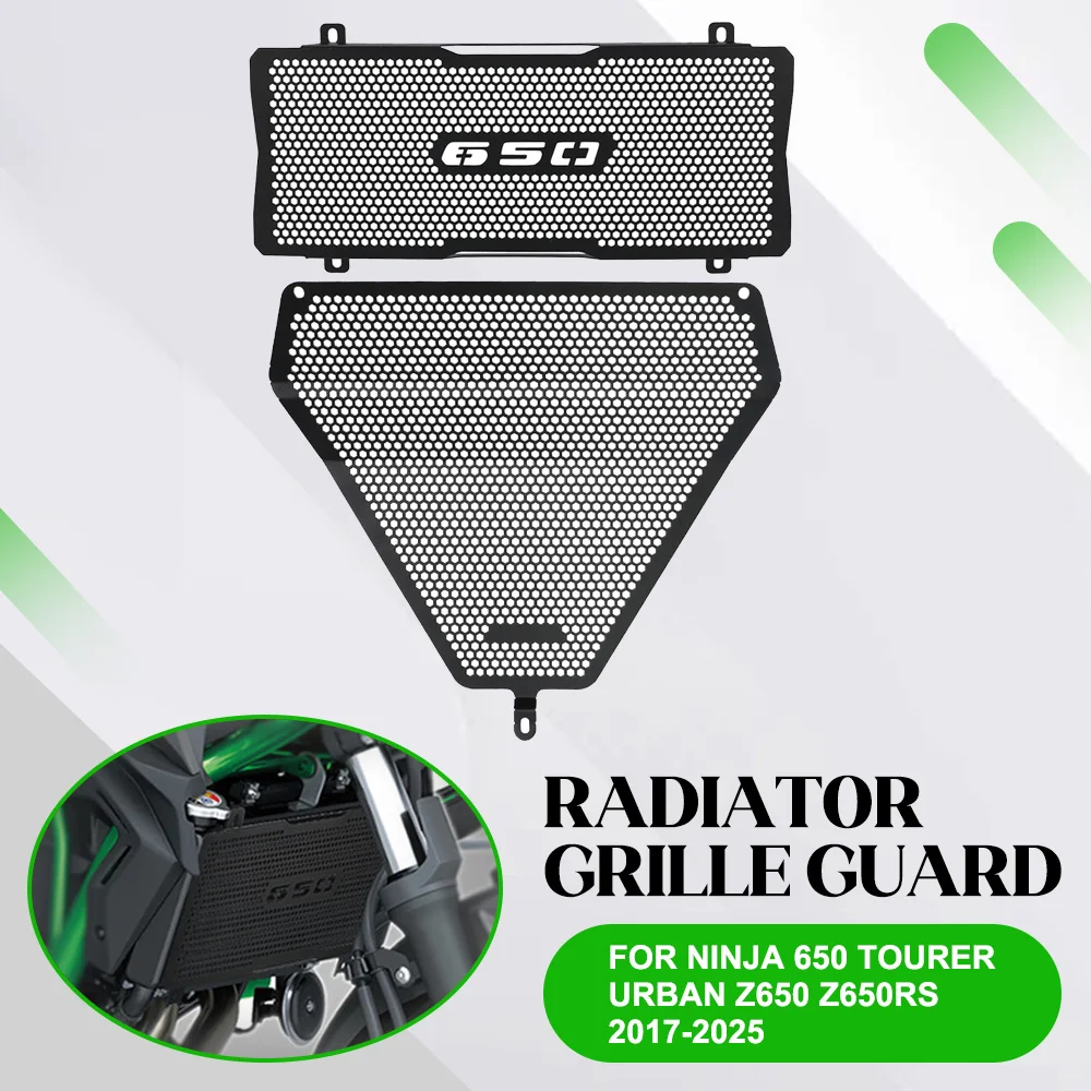 

FOR KAWASAKI Ninja 650 Tourer Urban Z650 Z650RS 2017-2021-2022-2023-2024-2025 Motorcycle Radiator Guard Cover Protector Grill