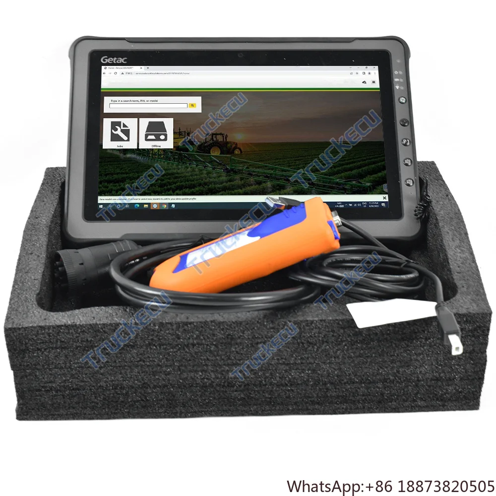 

Getac Tablet+Agriculture Diagnostic Tool Electronic Data Link Construction Equipment Interface Cable V5.3AG+CF For JD EDL V2