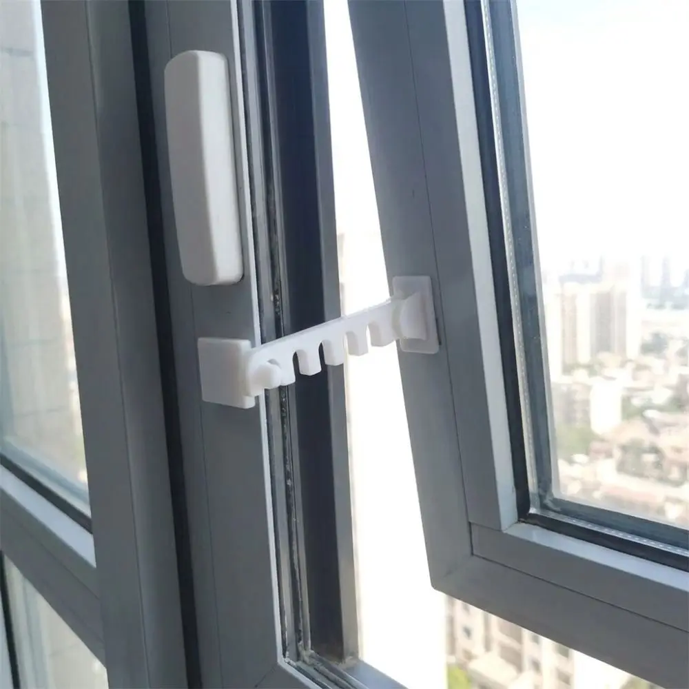 5 Gears Door Window Windproof Hooks 3D Printed Anti-Collision Window Opening Limiter Anti-Fall Plastic Child Safety Window Lock