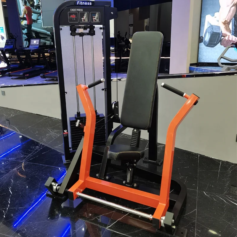 

Commercial Strength Training Gym Fitness Equipment Pin Load Seated Chest Press Machine SBG01 for Sale