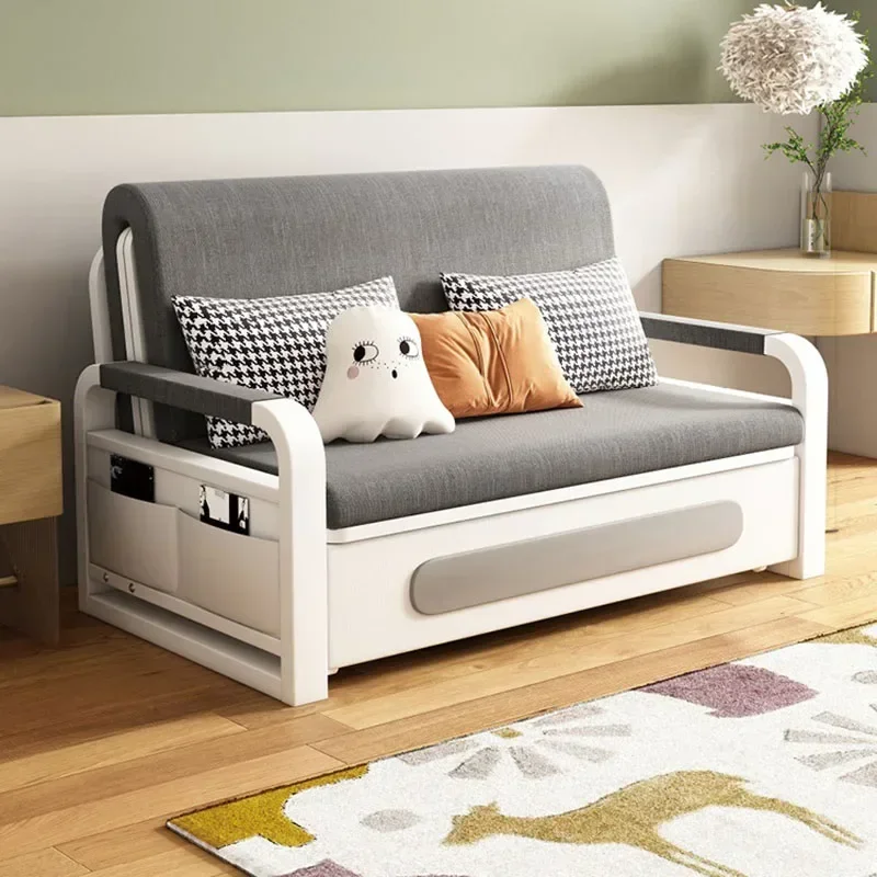 Factory Direct 2026 Nordic Sturdy Storage Simple Soft Sofa Chair Unique Two Seater Puffs Living Room Sofas Recliner Folding Bed