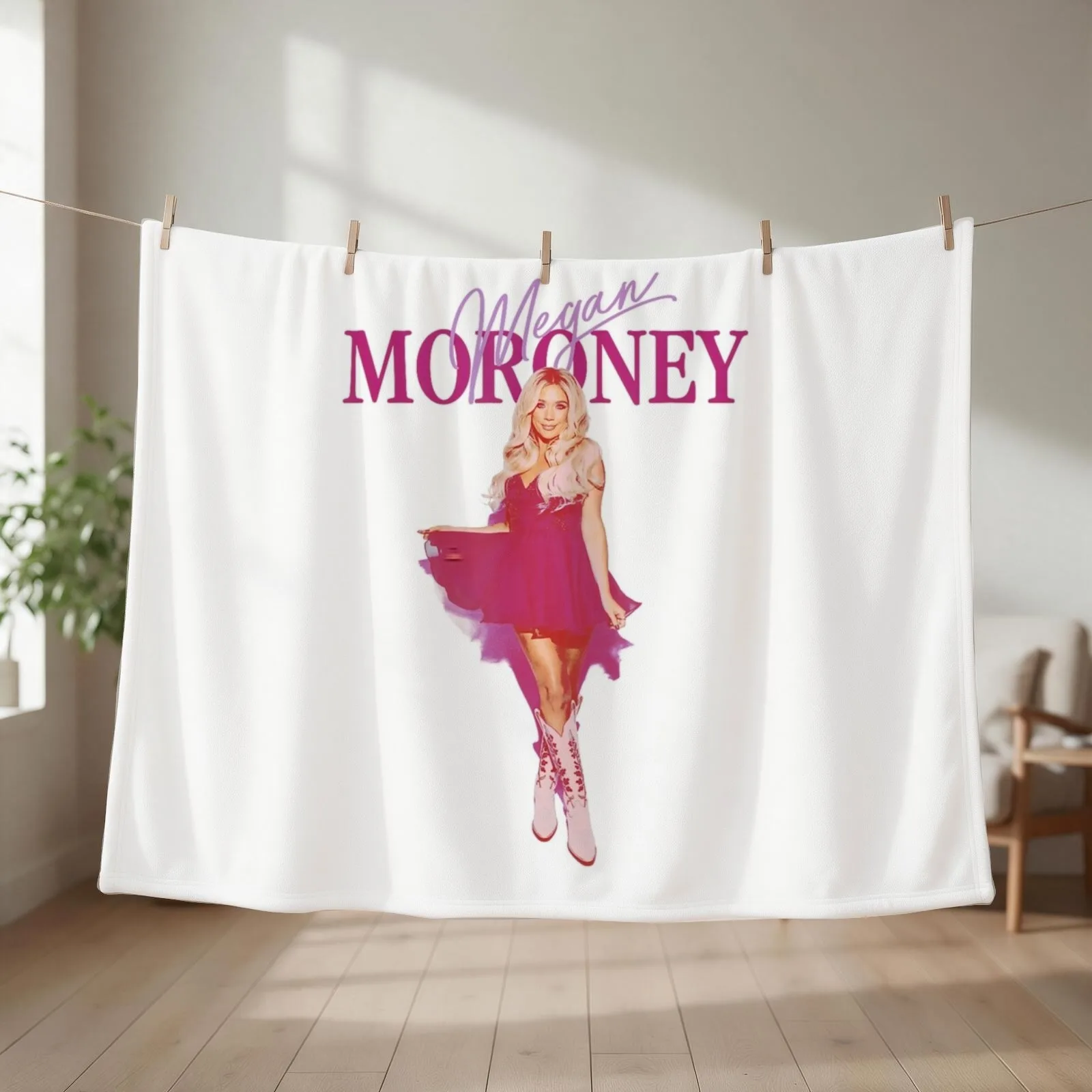 Megan Moroney Throw Blanket couch cozy soft plush fuzzy picnic outdoor blanket