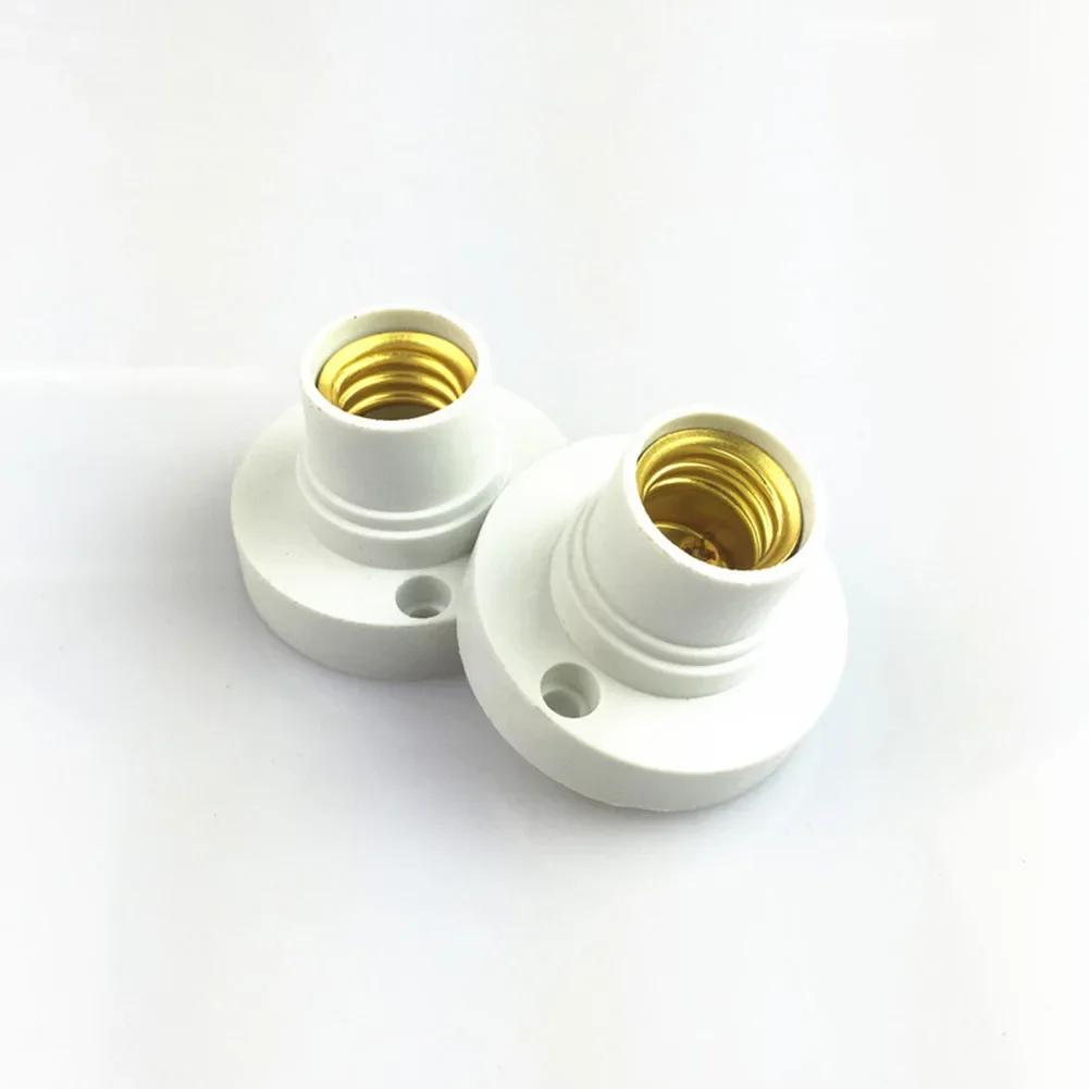 Base E14 Lamp Holder Screw Socket 100-230V 1pcs Holder Fixing Base Flat Base Lamp Holder PBT+Metal Lights Hot Sale