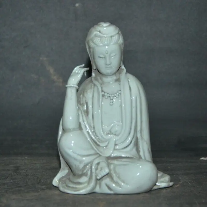 

Chinese Quanzhou Dehua Porcelain Kwan-Yin Guanyin Statue Figurine 4.7 Inch