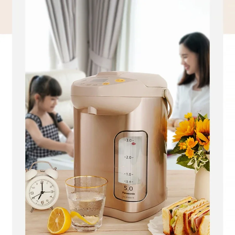 Электрический чайник, сохранение тепла, удаление хлора, встроенный электрический чайник с постоянной температурой, 5 л, бытовая техника, 3)لاية