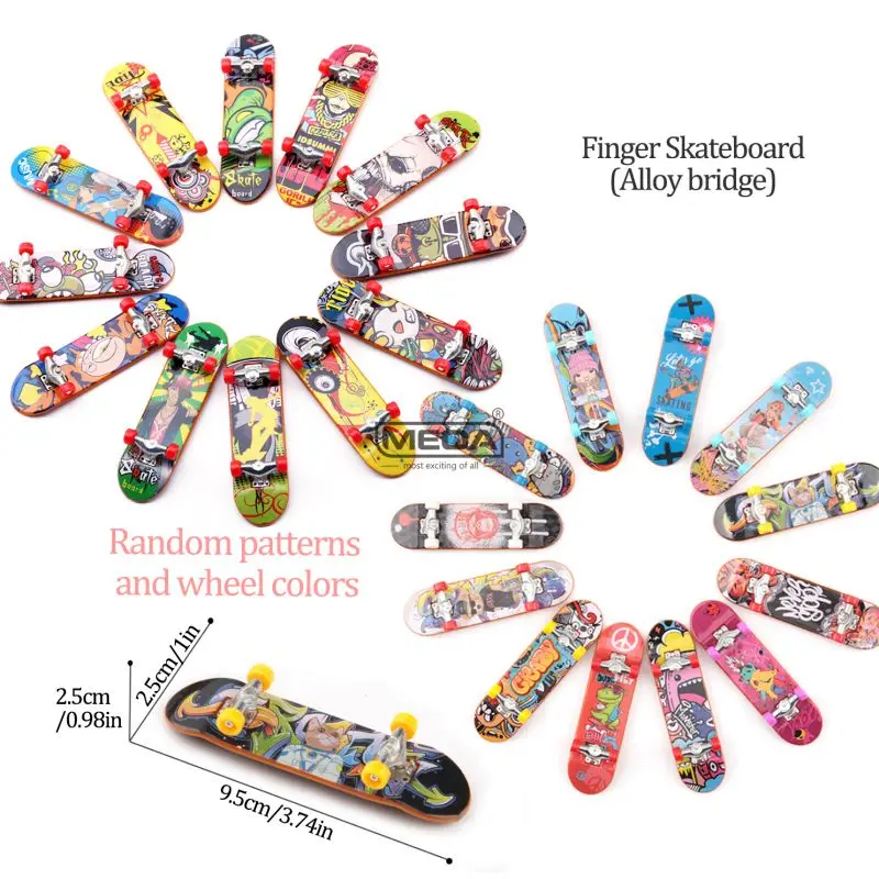 Beruf Finger Boarding DIY Rampe Park Finger Roller Finger Skateboard mit Metall Brücke Skate Lkw Kind Tasche Spielzeug Geschenk