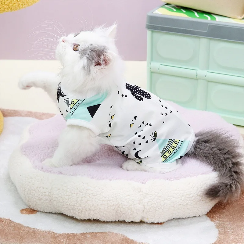 Summer Thin Pet Neuter Clothes Dog Post-op Clothes Cat Breathable Onesie Pet supplies Cat Neuter Clothing