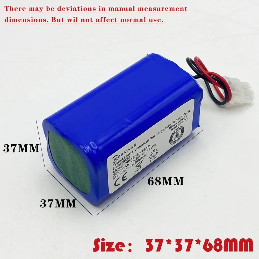 14.8V 2800mAh RS-RT900866 Li-ion Battery Side Brush For Rowenta Tefal Explorer Serie 20 40 60 Robot Vacuum Cleaner Accessories