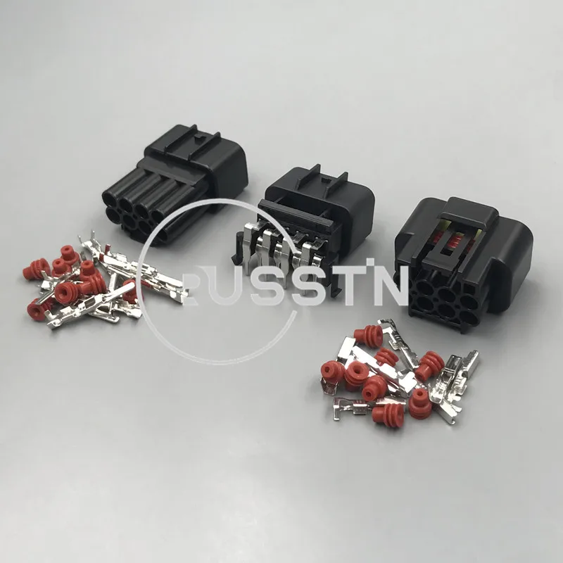1 Set 8 Pin Waterproof Connector Wire Harness Socket AC Assembly With Pins And Seals FW-C-8F-B FW-C-8M-W
