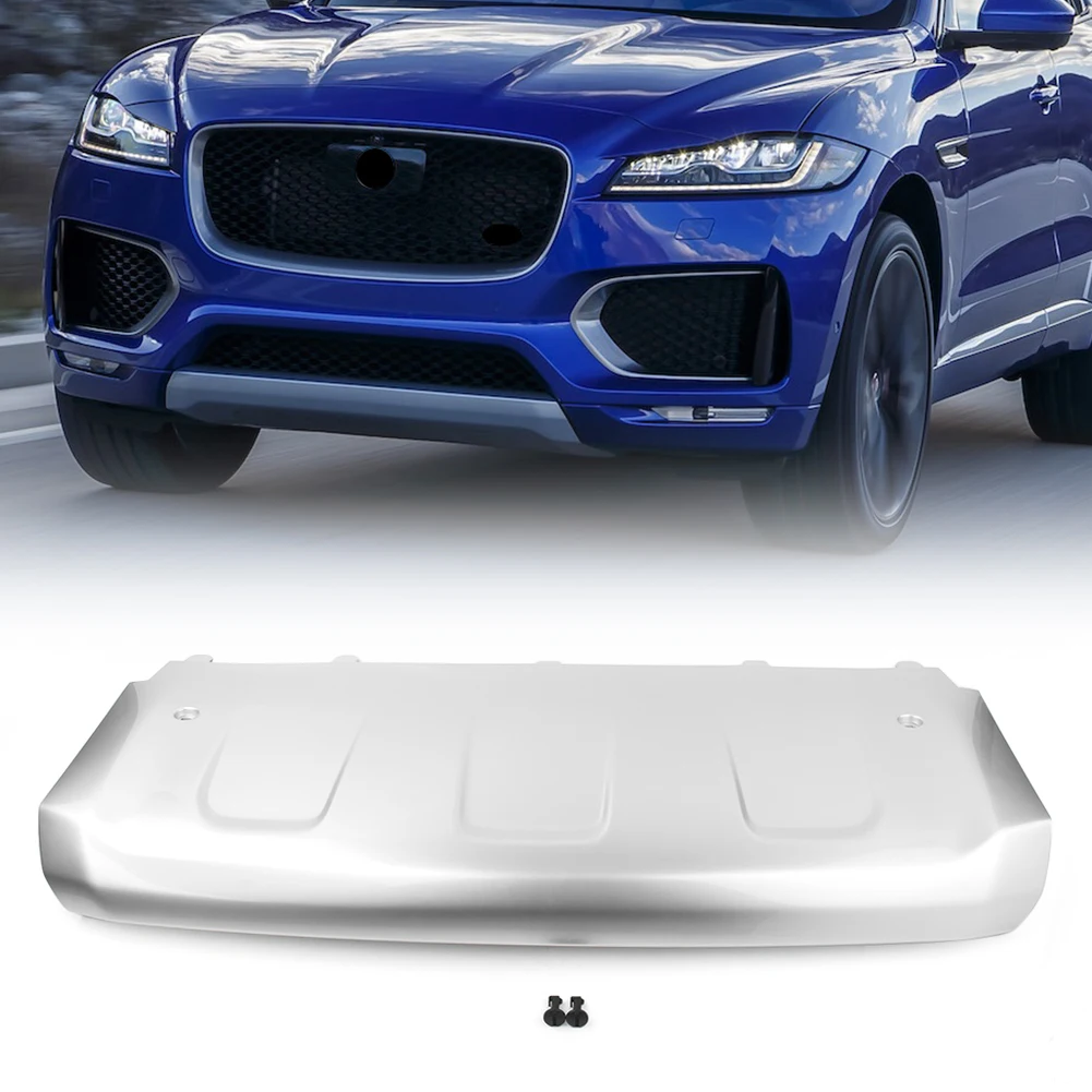 Car Front Bumper Cover Guard Protective Skid Plate Silver ABS For Jaguar F-Pace Sport 2016 2017 2018 2019 2020