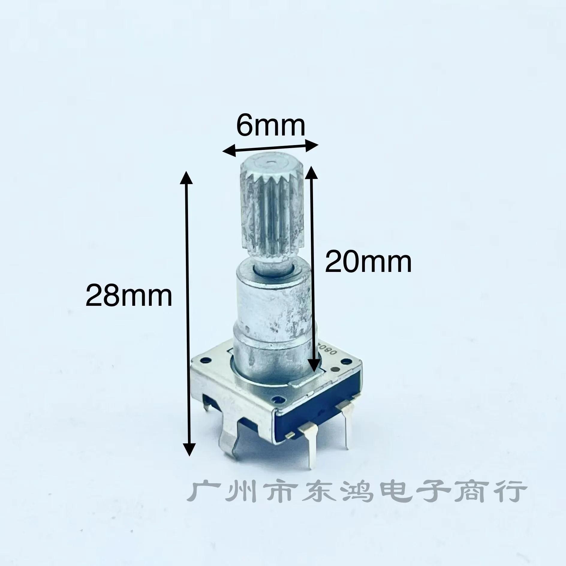 1 pcs  EC11 encoder 16/30 positioning 16/15 pulse vehicle with press switch shaft length 20MM