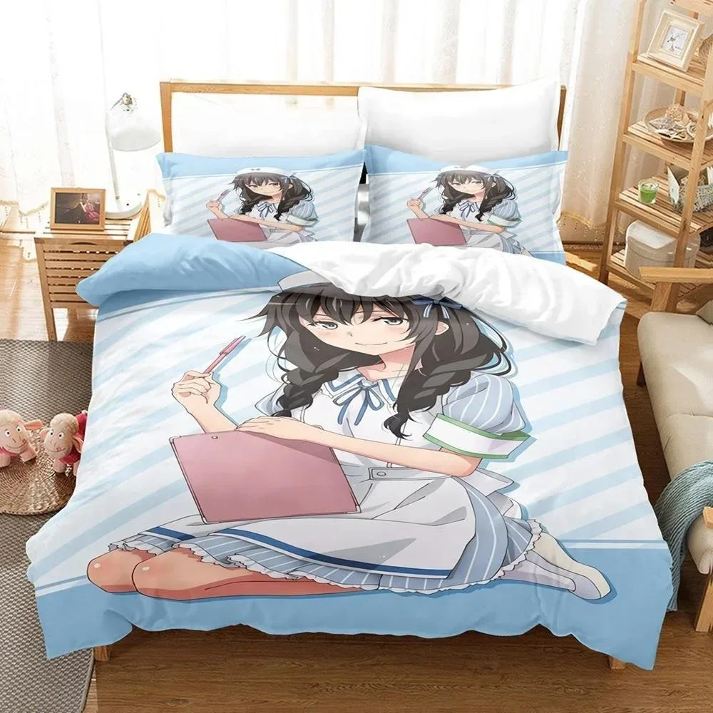 

3d Anime My Teen Romantic Comedy SNAFU Bedding Set Single Twin Full Queen King Size Bed Set Adult Kid Bedroom Duvet cover Sets