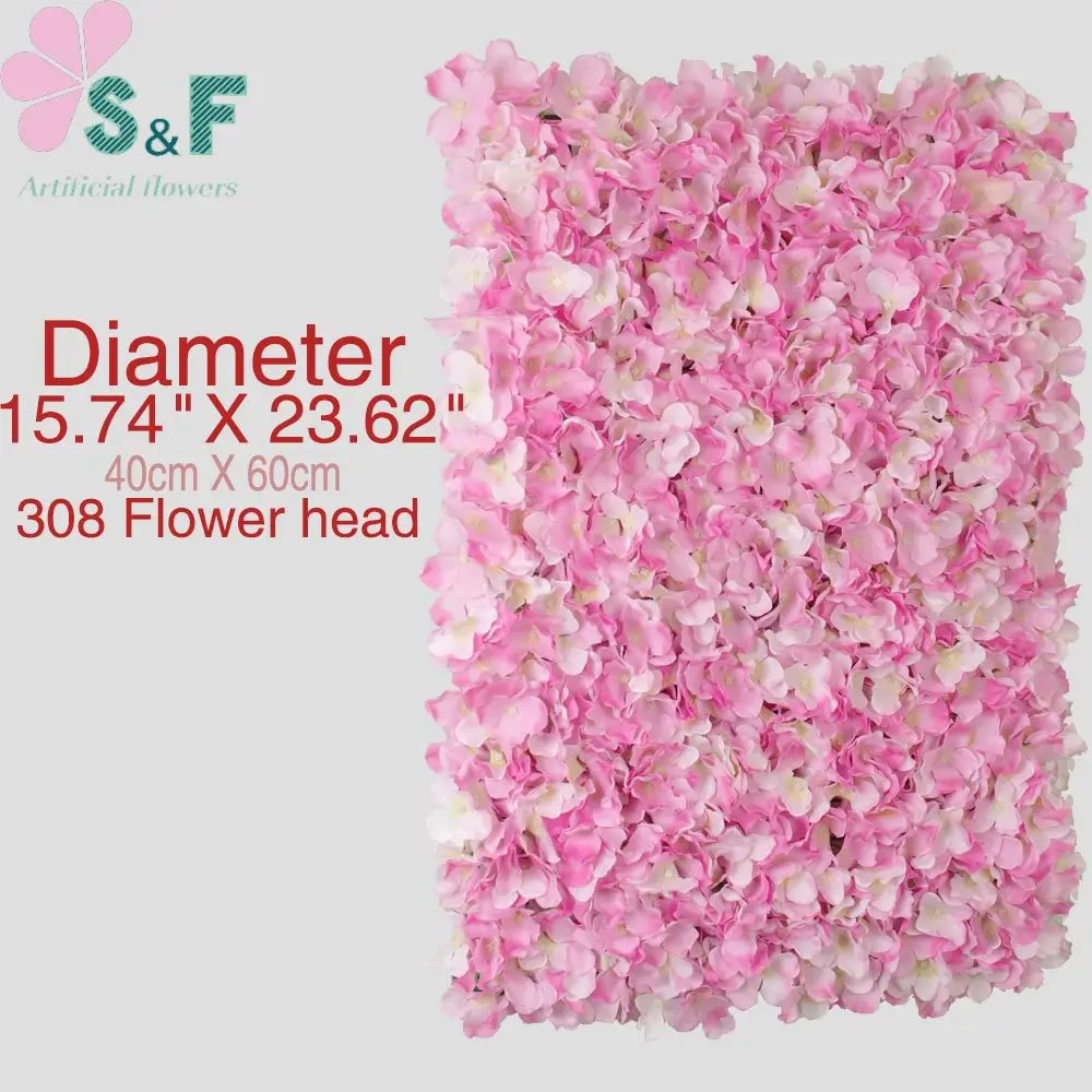 

Super dense hydrangea row of 924 hydrangea petals wedding decoration simulation silk wall