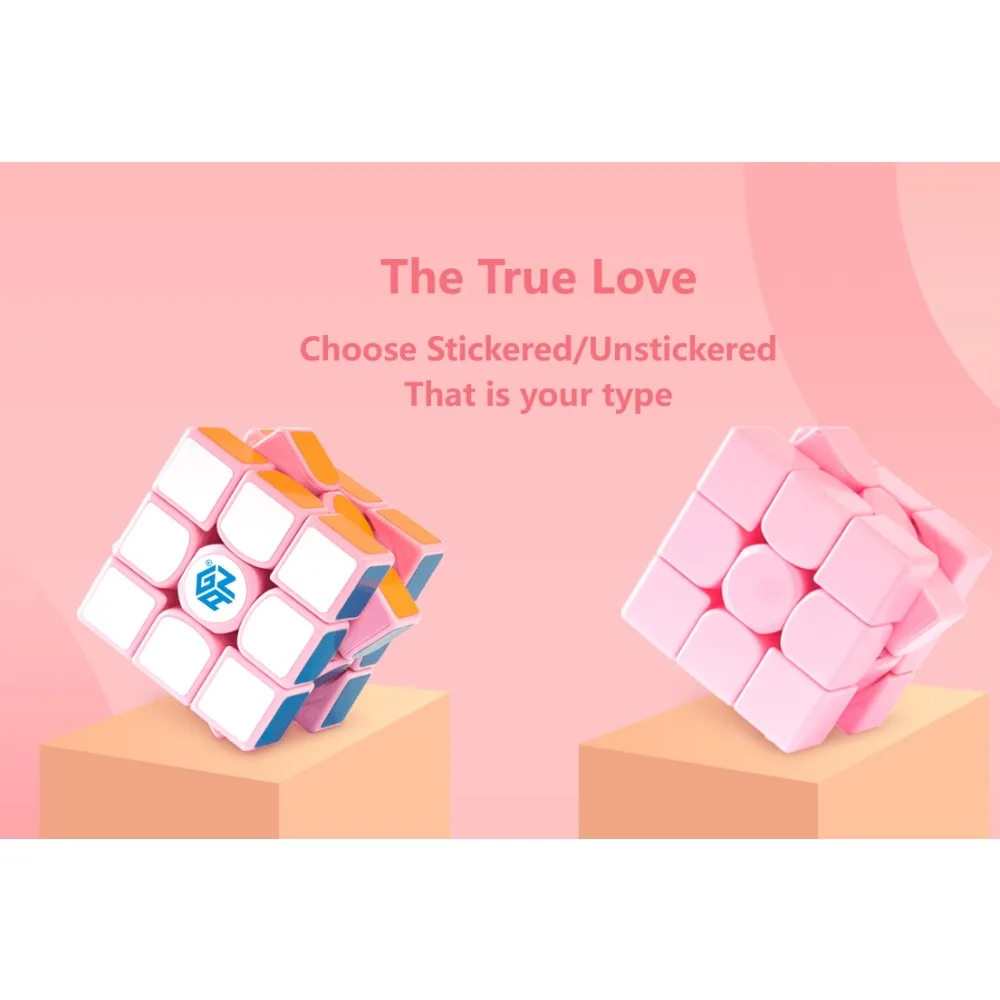 مكعب GAN Love وردي محدود الإصدار ، ألعاب سحرية مغناطيسية للأطفال ، GAN356 Air ، OUT ، 3x3x3 #4