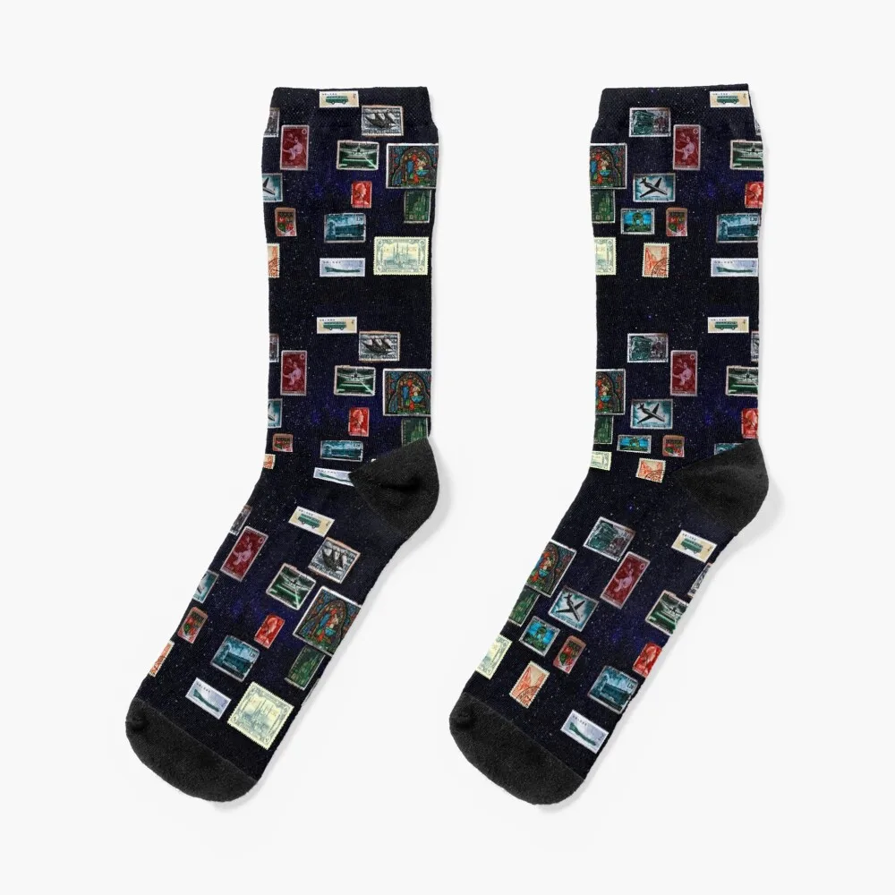 

STAMPS IN SPACE Socks Argentina designer Ladies Socks Men's