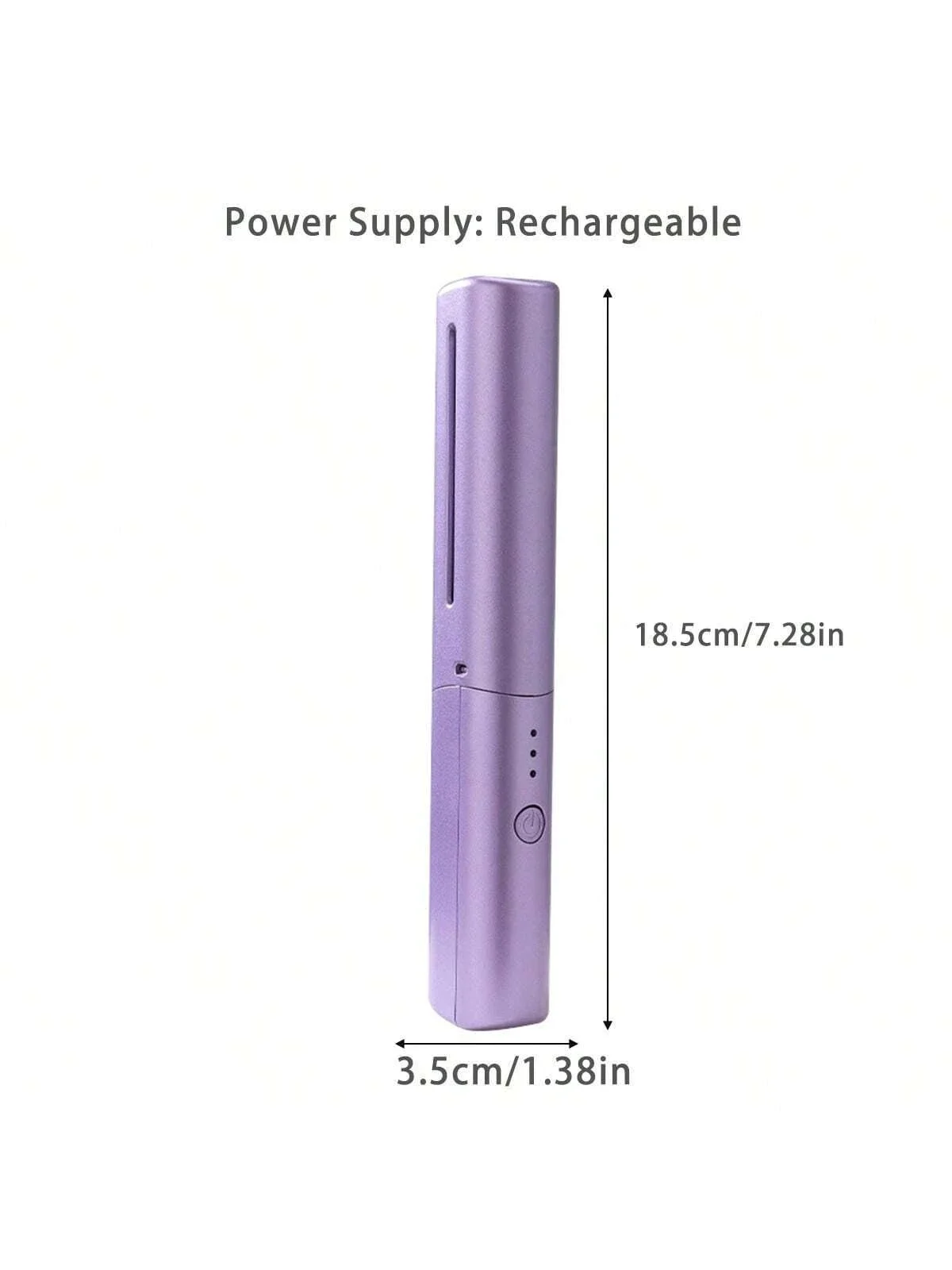 1 plancha de pelo portátil recargable por USB para peinado, alisado, planchado, mantenimiento y cuidado del cabello esponjoso. El