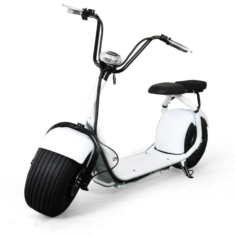 Electric motorcycle car adult intelligent electric skateboard large wheel two-seat electric vehicle