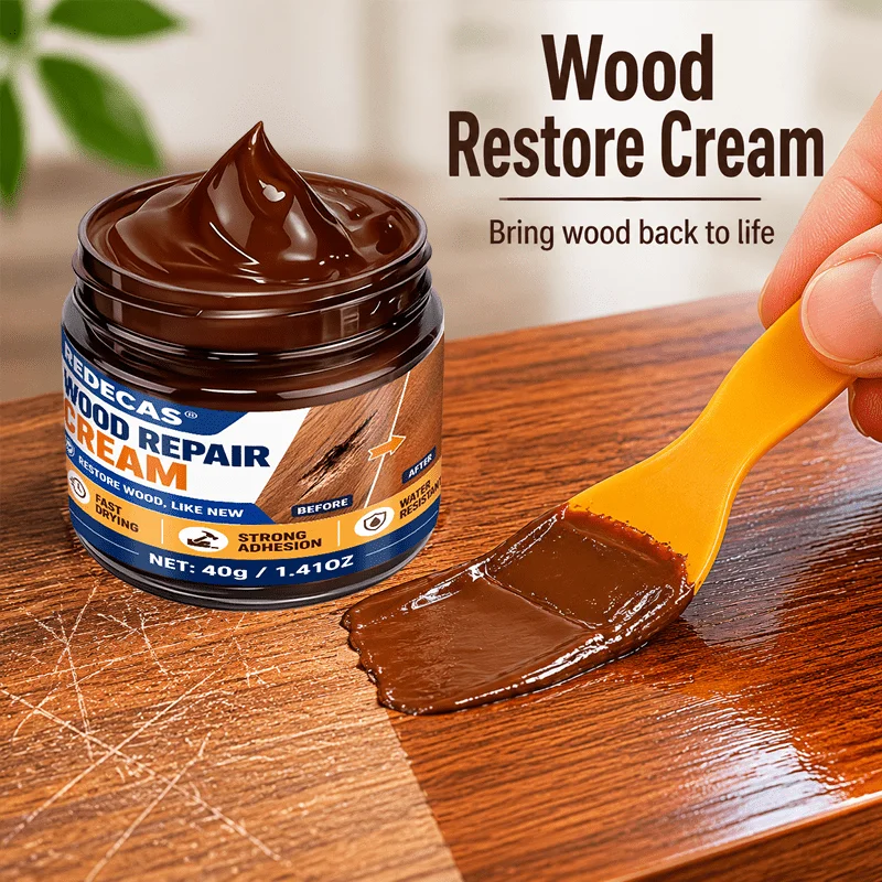 Brown Wood Scratch Repair Paste, fast-dry long-lasting quick fill for wood damage
