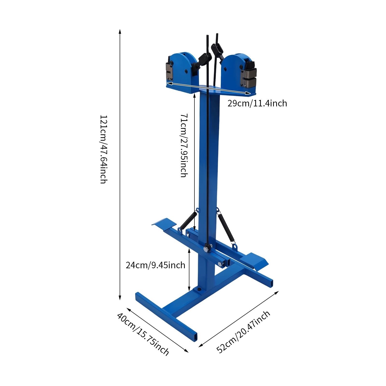 Máquina de encolhimento e maca de metal de função dupla com pedal, capacidade de calibre 18 para restauração automática e metalurgia
