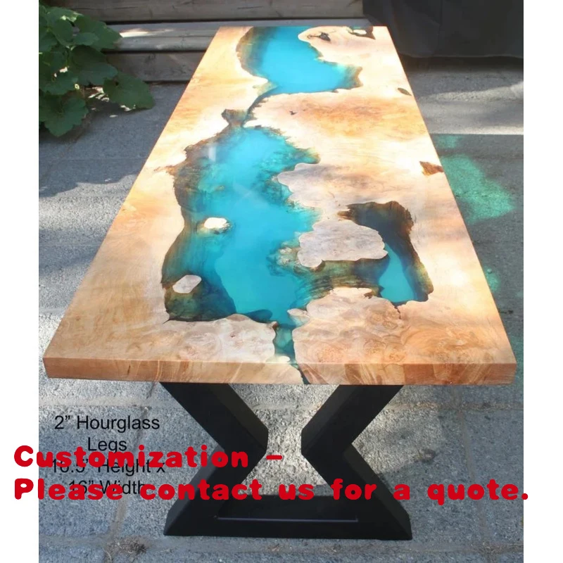 

custom.Indian Designing Epoxy Resin Solid Wooden Coffee Table