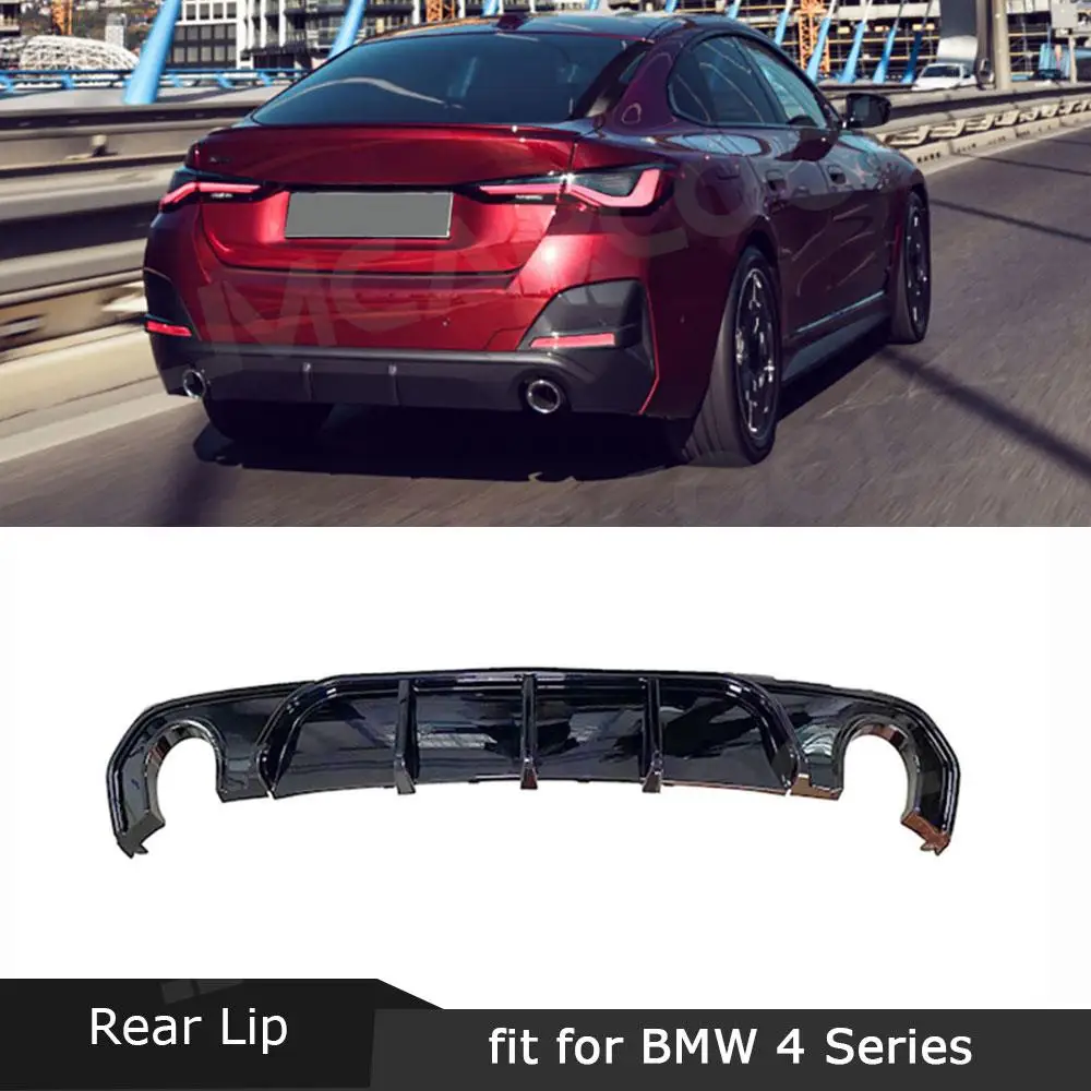 

Rear Diffuser Guard for BMW 4 Series G26 425i 430i M Sport Sedan 2021+ Rear Lip Spoiler Car Accessories ABS Material Car Styling