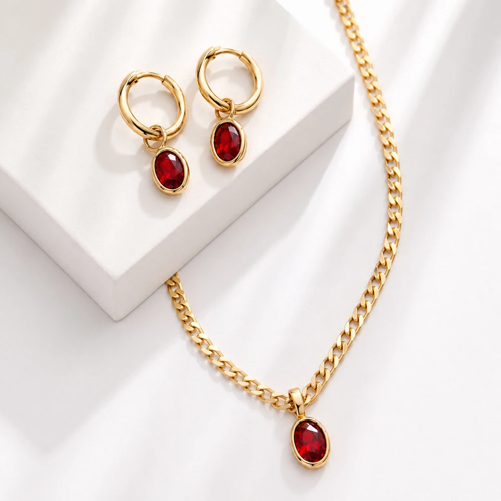 Conjunto de Joias com Pingente - Women Fashion Necklace avaliação e preço