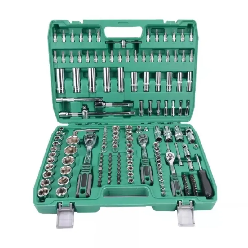 Kit Spanner Tools Set Box Hand Tools Socket Wrench Set Combination Package Mixed Tool Kit