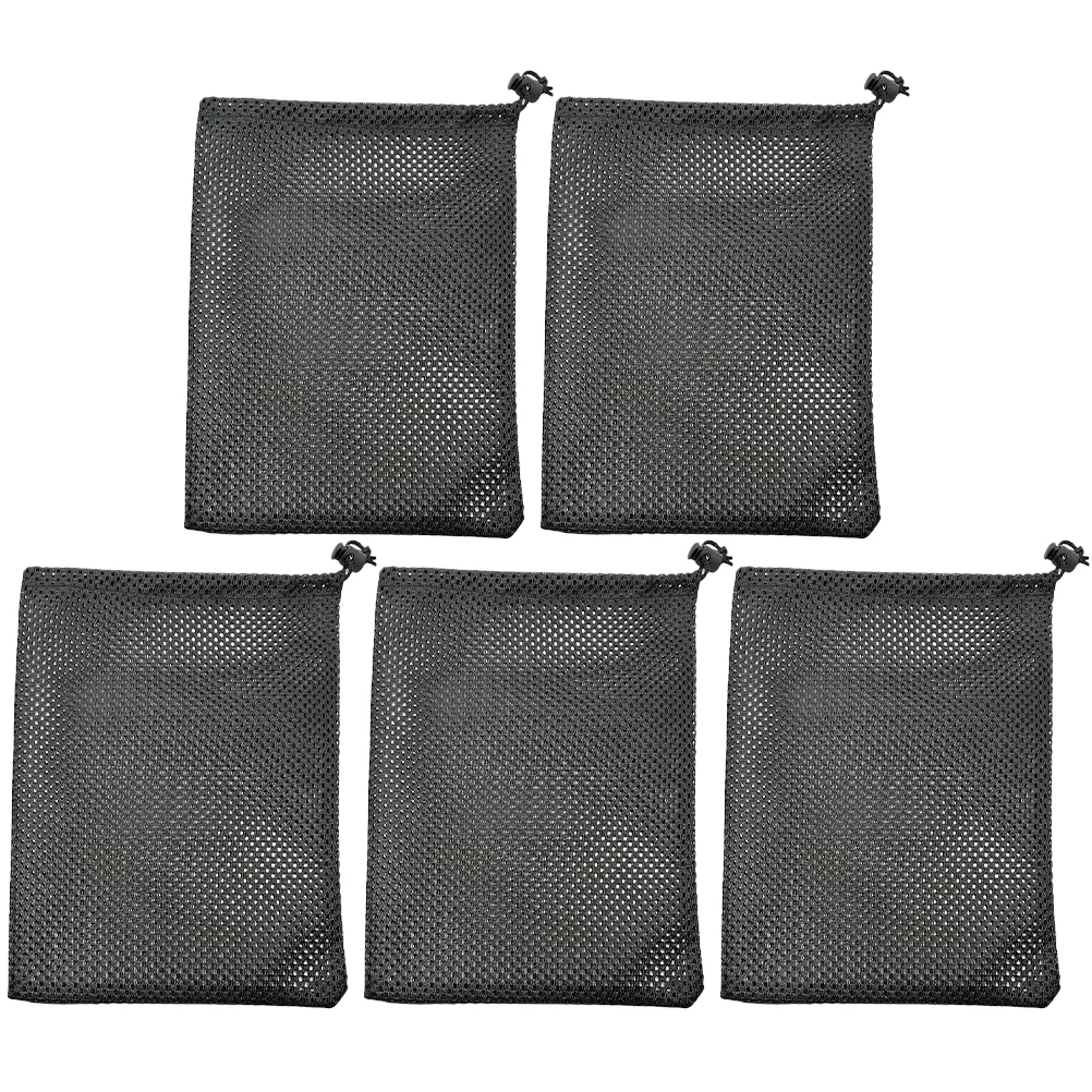 5Pcs Multi-function Golf Balls Organizer Drawstring Balls Container Mesh Storage Bag for Golf bag of golf balls