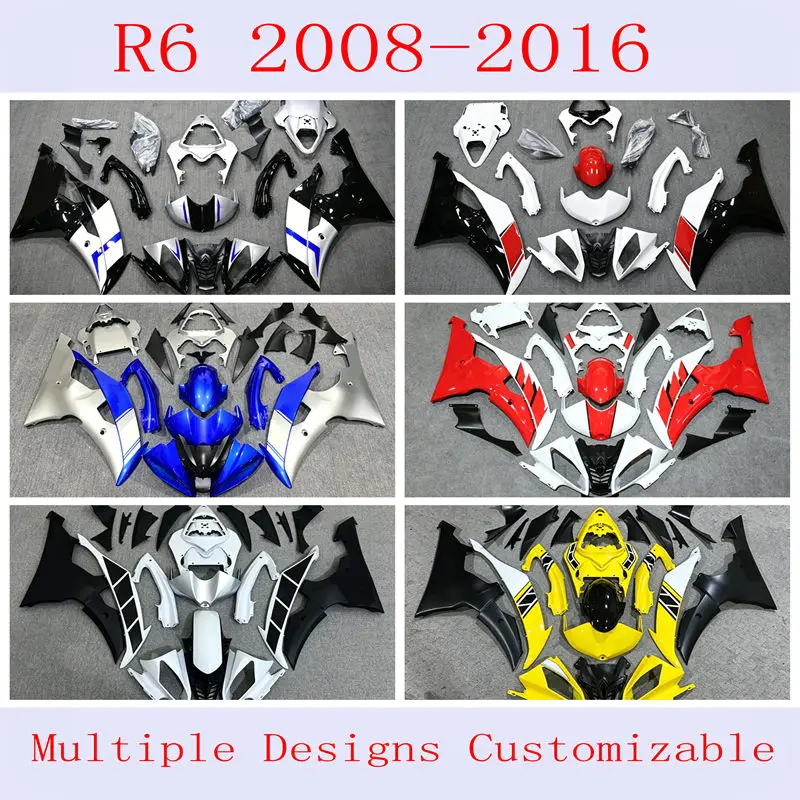 4 Gift New ABS fairing kit for Yamaha R6 2008 09 10 11 12 13 14 15 2016 car modification accessories can be customized