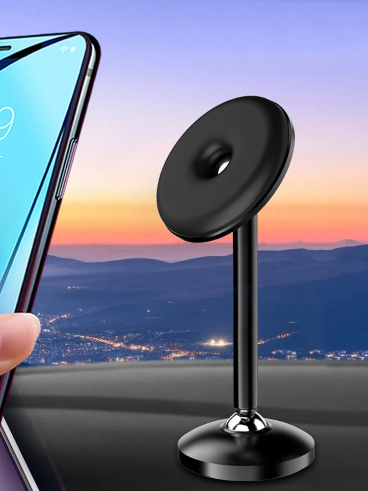 Uniwersalny magnetyczny uchwyt samochodowy na telefon do iPhone 15 16 17 Pro Max, aluminiowy uchwyt na deskę rozdzielczą, magnetyczny uchwyt na telefon komórkowy, uchwyt GPS. — zdjęcie produktu 7