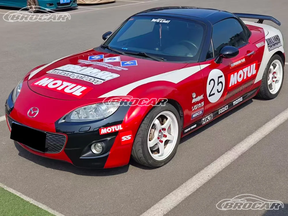 Für 1989-2023 Mazda MX-5 Miata Roadster NA NB NC ND Ohne Beleuchtung Hochwertiger ABS-Kunststoff Unlackierter Spoiler Kofferraumflügel Heckspoiler