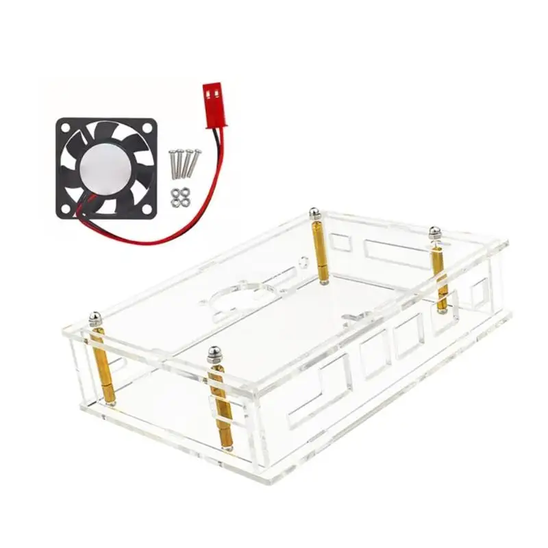 Acrylic Case With Efficient Cooling Fan For Banana For BPI F3 Development Board Heat Management Dropship