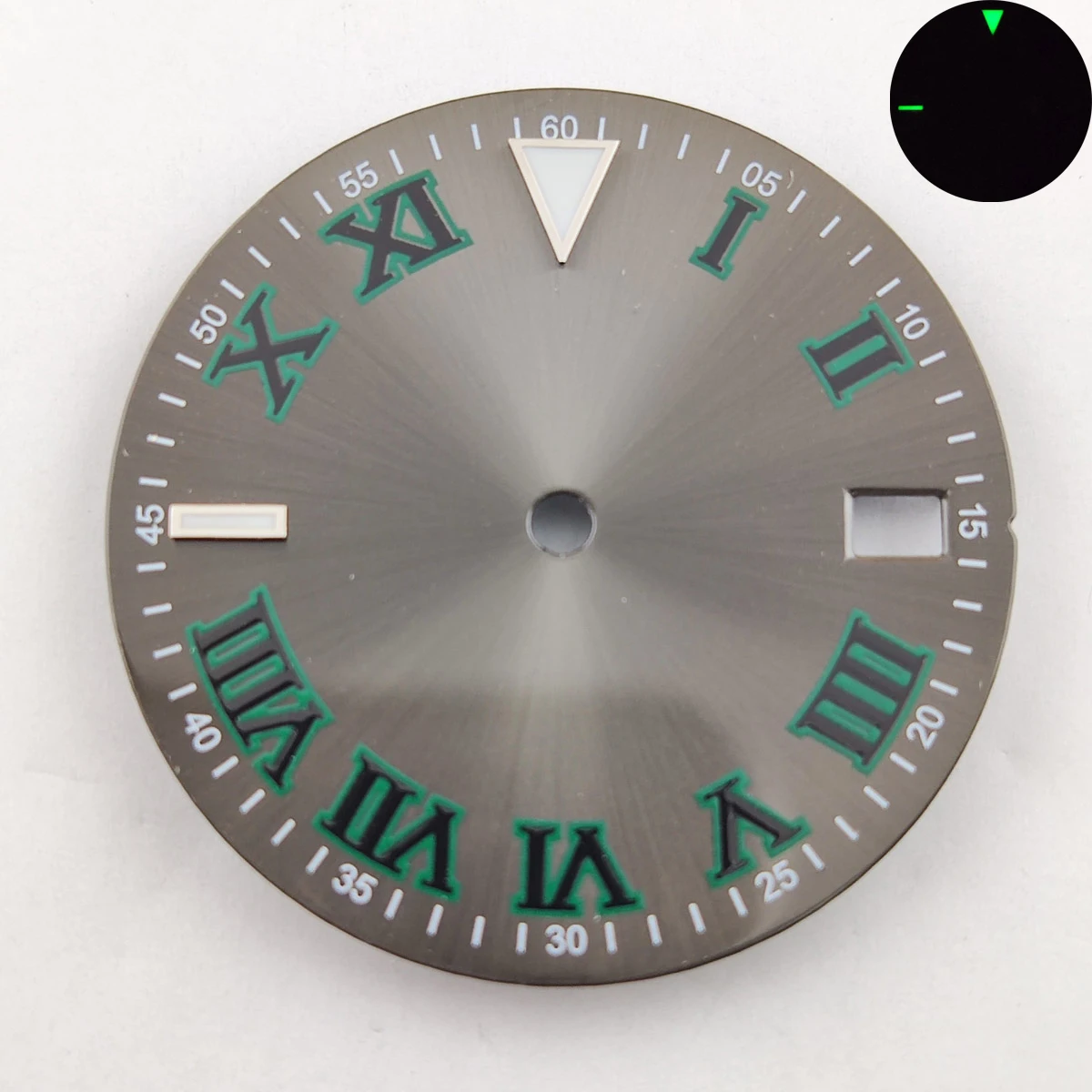 28.5mm angka Romawi nh35 dial nh36 dial logo kustom casing jam nh35 casing NH36 nh35 gerakan aksesori jam tangan olahraga bagian 3