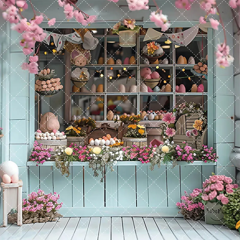 Mehofond Easter Day Photography Background Newborn Kids Birthday Party Spring Egg Store Floral Wonderland Decor Backdrop Photo