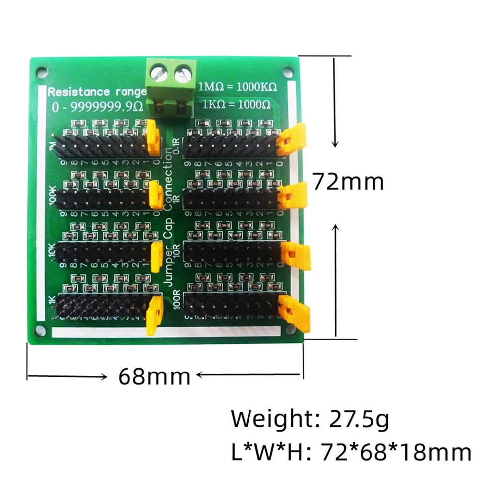 DNR1A07 0-10M Step 0.1R-9999999R Programmable Resistor Board Adjustable Resistor Slide Resistor Programmable Potentiometer