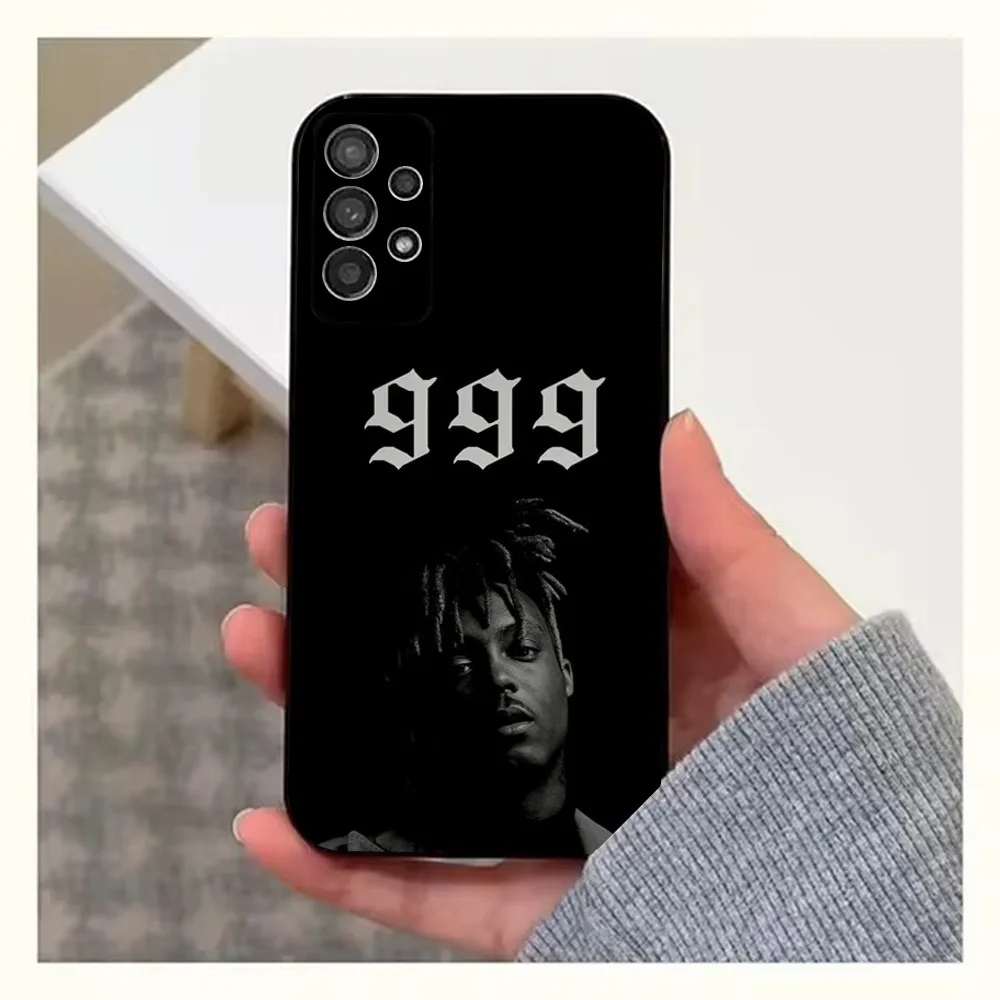 Rapper J-Juice Wrld-999 Phone Case For Samsung S25,S24,S23,S22,S20,S21,S10,Ultra,Plus,Lite,FE,Soft Silicone Black Cover