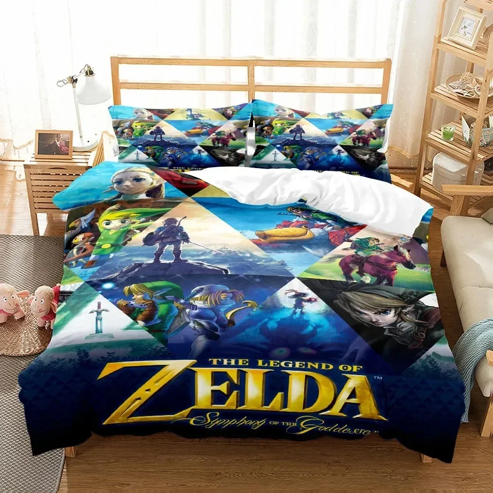 Children Duvet Cover Set King Queen Double Full Twin Single Size Link Bed Fashion Set