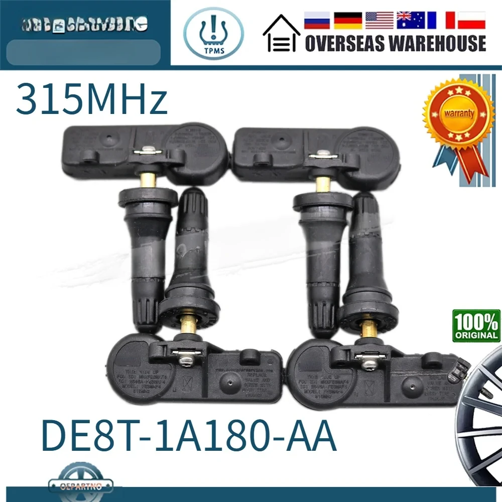 

4 шт. DE8T-1A180-AA 9L3Z1A189A 315 МГц ДАТЧИК TPMS МОНИТОР ДАВЛЕНИЯ В ШИНА ДЛЯ Ford Mustang Fusion Escape 2012-2013 гг.