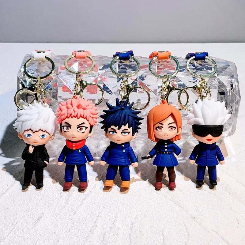 2024 New Japanese Animation Jujutsu Kaisen Gojo Satoru Doll Peripheral Keychain Pendant Boys School Bag Pendant Children's Gift