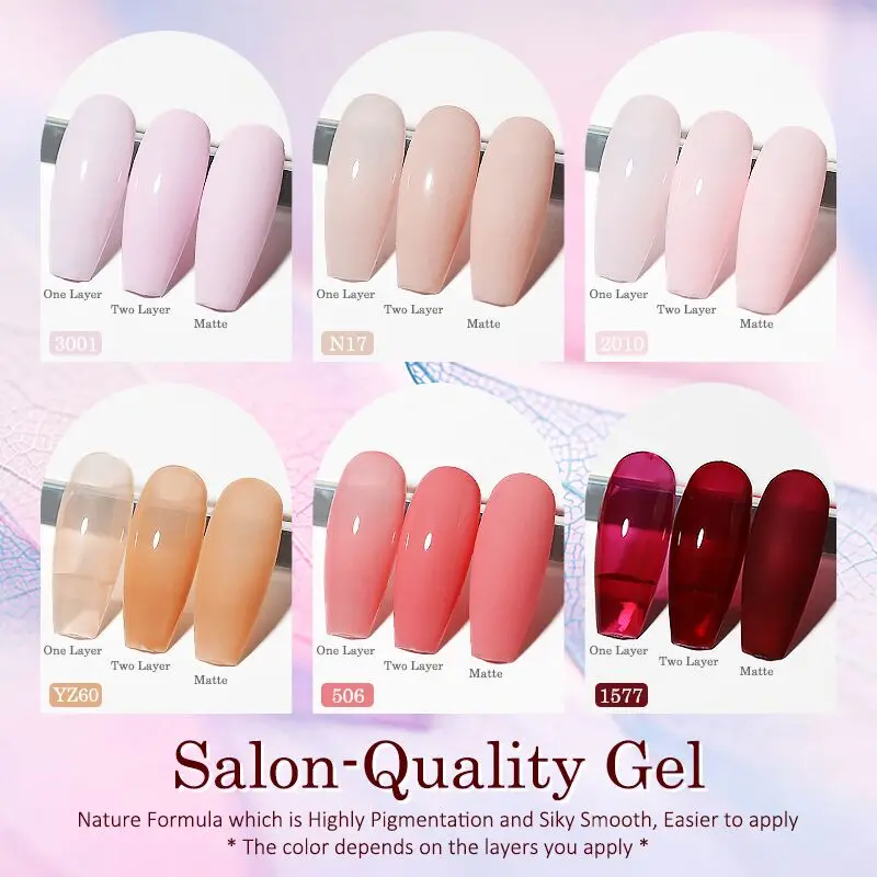 Arte Clavo Gel Nail Polish Solid Color Soak Off UV Semi Permanent Hema Tpo Free Hybrid Varnish Manicure Nail Art Salon Gel 15ml