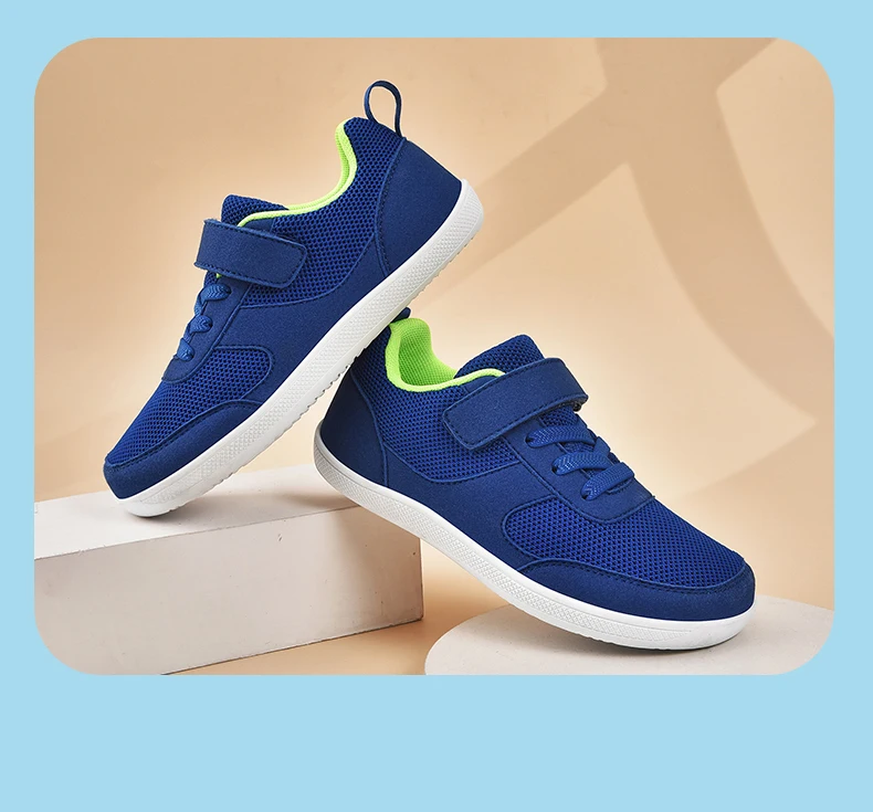Kleines großes Kind, breite Barfußschuhe, Jungen und Mädchen, minimalistische Turnschuhe, Kinder-Wanderschuhe, Skate, flach, leicht, rutschfest, natürlich – Detail 10