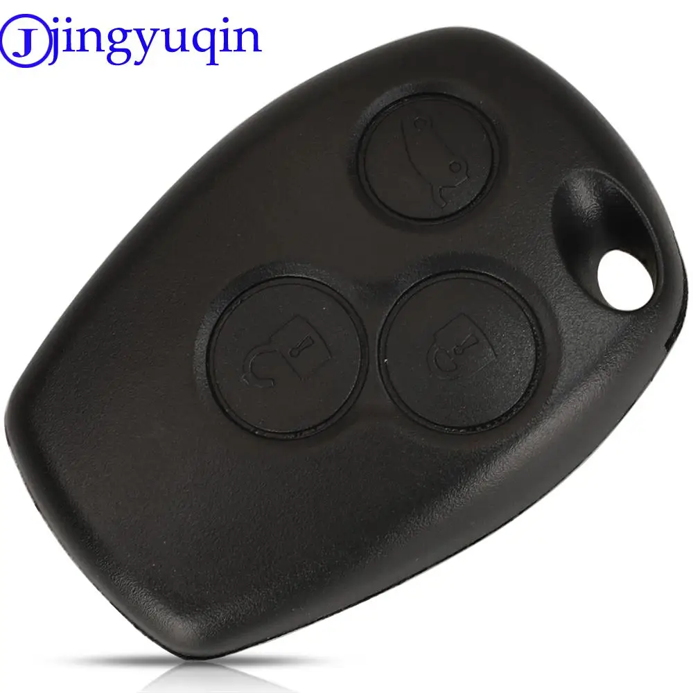 Jingyuqin ปลอกกุญแจรถ2ปุ่ม10ชิ้น/ล็อตสำหรับ Renault Dacia Modus CLIO 3 twingo kangoo 2