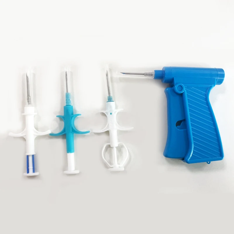 1.4*8mm/2.12*12mm Chip Needle Implant Glass Tag Rfid Dog Reusable Needle Injector ID Microchip Animal Syringe For Vet Pets Horse