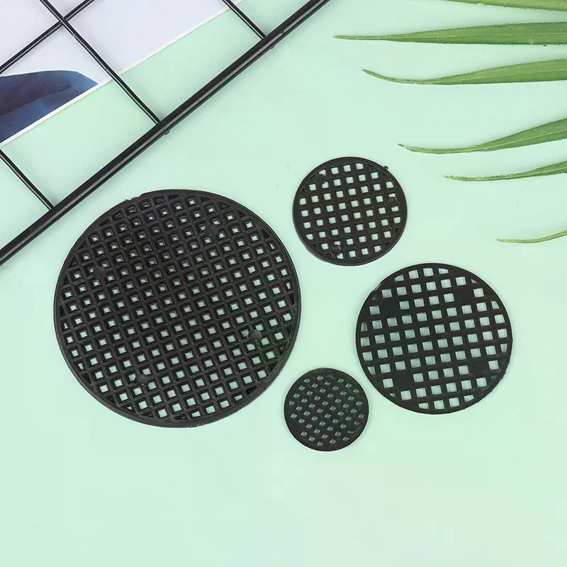 50 قطعة حصيرة شبكة سفلية متعددة الوظائف زهور شبكة وسادة ثقب بونساي حوض أسفل تنفس طوقا البستنة اكسسوارات #2