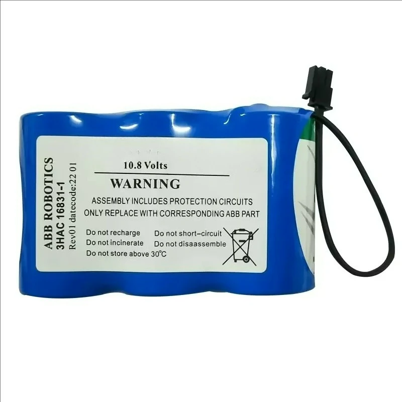 For ABB 3HAC16831-1 10.8V Robot Arm CPU Non-rechargeable Lithium Battery Pack